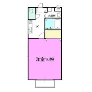 1K 間取り図