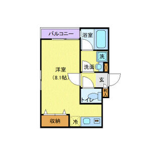 ワンルーム 間取り図