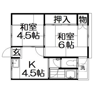 2K 間取り図