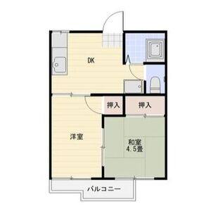 2DK 間取り図