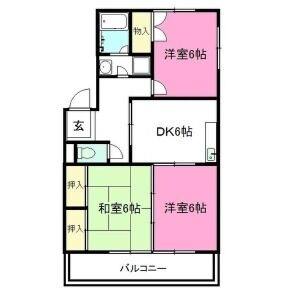 3DK 間取り図