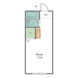 ワンルーム 間取り図