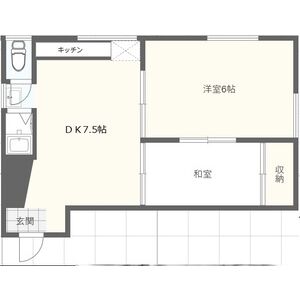 2DK 間取り図
