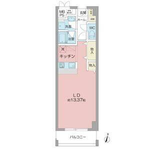 ワンルーム 間取り図