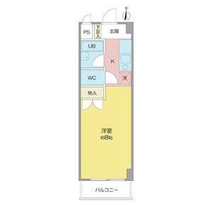 1K 間取り図