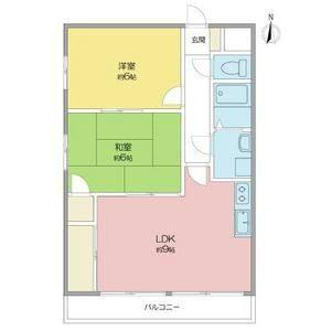 2DK 間取り図