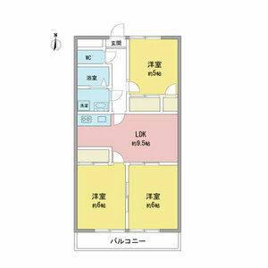 3LDK 間取り図