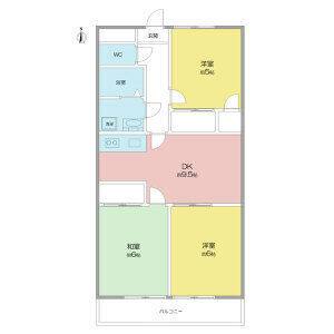 3LDK 間取り図