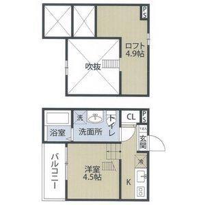 1K 間取り図