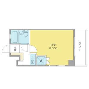 1K 間取り図
