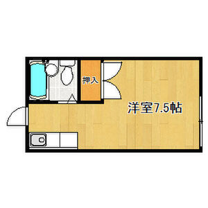 1K 間取り図