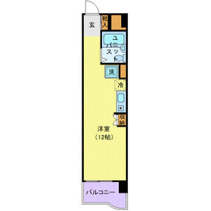 ワンルーム 間取り図