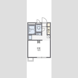 1K 間取り図