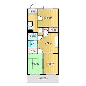 3DK 間取り図