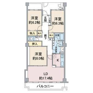 3LDK 間取り図
