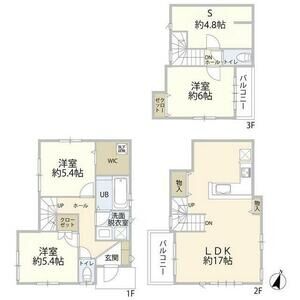3LDK 間取り図