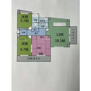 3LDK 間取り図