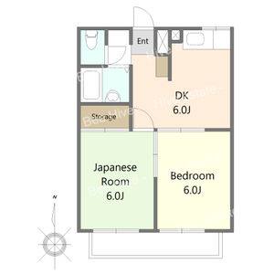 2DK 間取り図