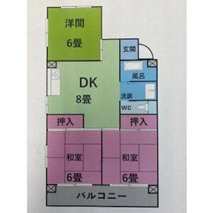 3DK 間取り図