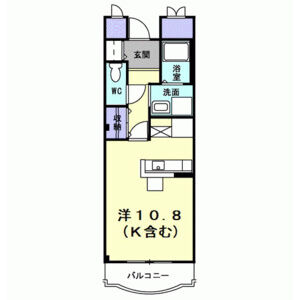 ワンルーム 間取り図