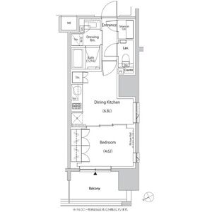 1DK 間取り図