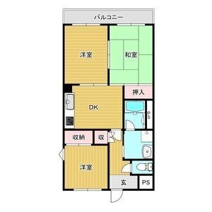 3DK 間取り図