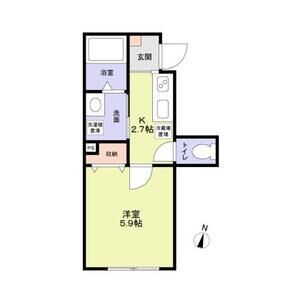 1K 間取り図
