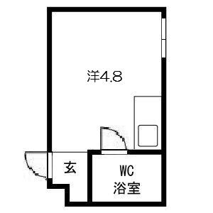 ワンルーム 間取り図