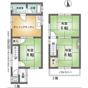 3DK 間取り図