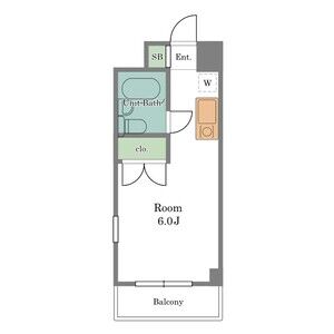 ワンルーム 間取り図