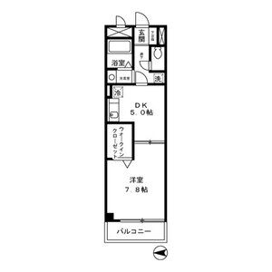 1DK 間取り図