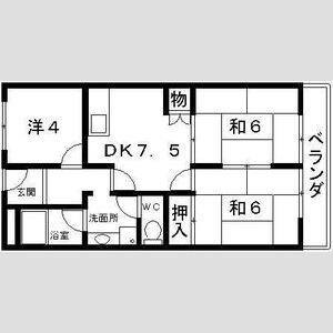 3DK 間取り図