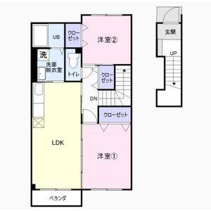 2LDK 間取り図