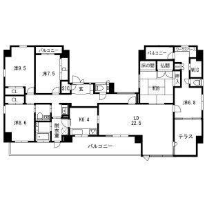 5LDK 間取り図