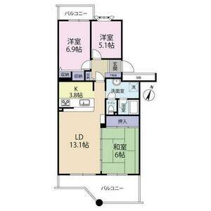 3LDK 間取り図