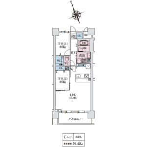 3LDK 間取り図