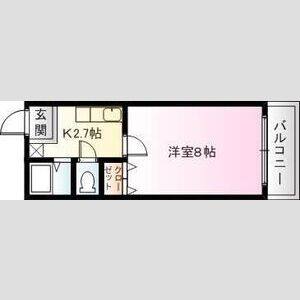 1K 間取り図