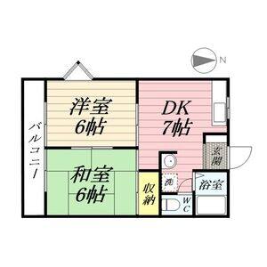 2DK 間取り図