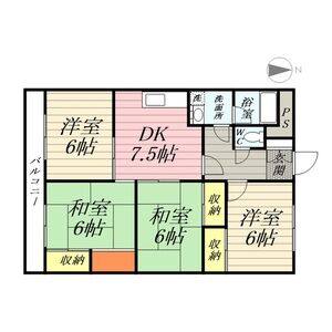 4DK 間取り図