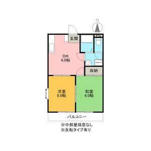 2DK 間取り図