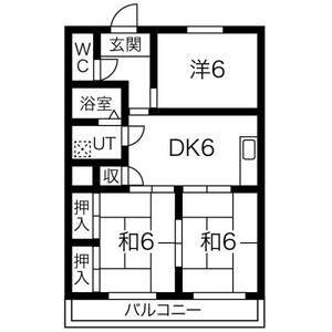 3DK 間取り図