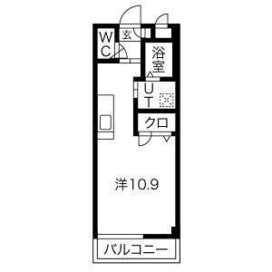 ワンルーム 間取り図