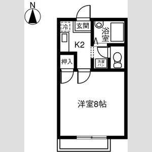 1K 間取り図