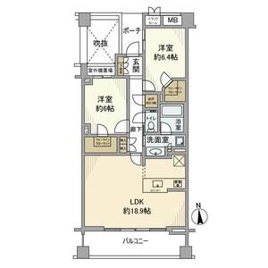 2LDK 間取り図
