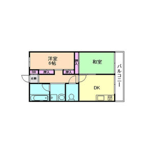 2DK 間取り図