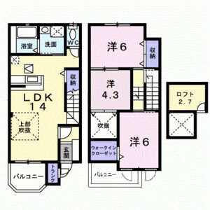 3LDK 間取り図
