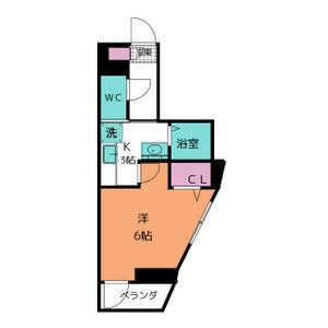 1K 間取り図