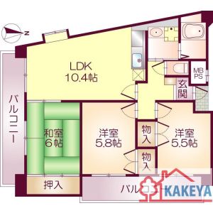 3LDK 間取り図