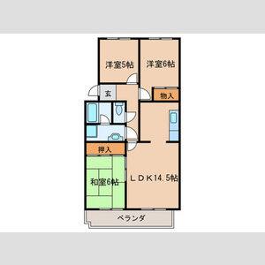 3LDK 間取り図