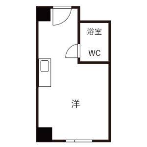 ワンルーム 間取り図